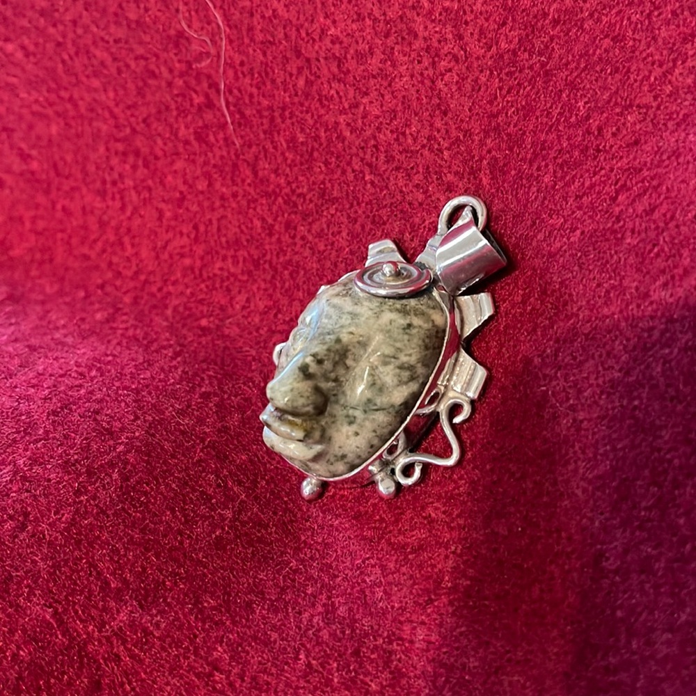 Jade and 925 SS Pendant